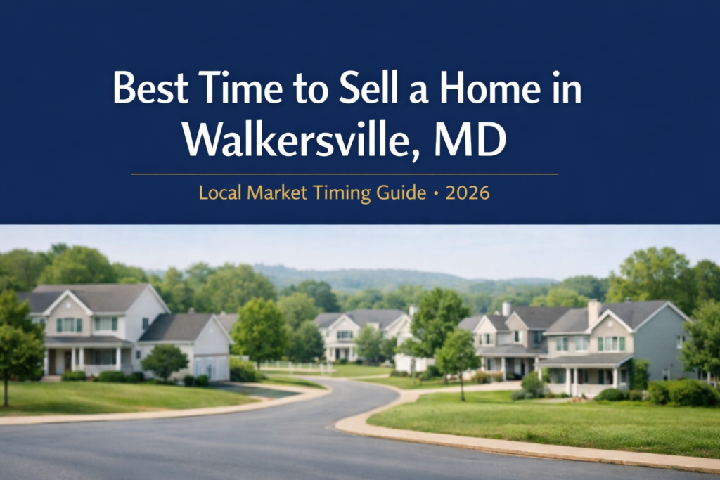 Best time to sell a home in Walkersville MD