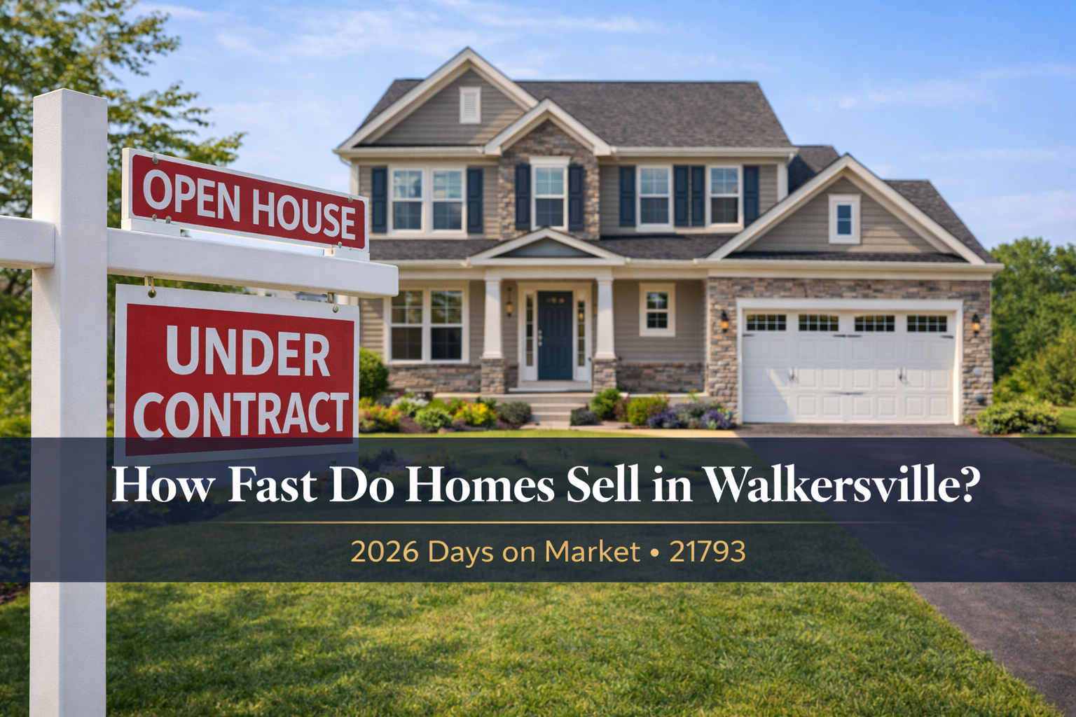 How long do homes take to sell in Walkersville MD? See current days on market, local trends, and smart strategies to sell faster in 21793