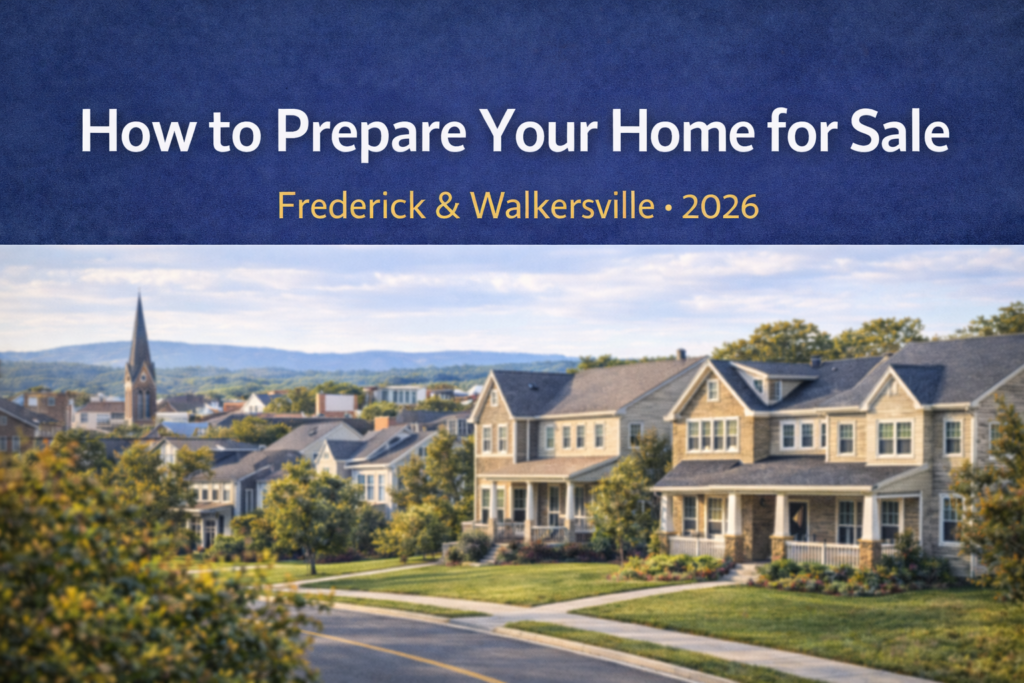 How to prepare your home for sale Frederick & Walkersville 2026